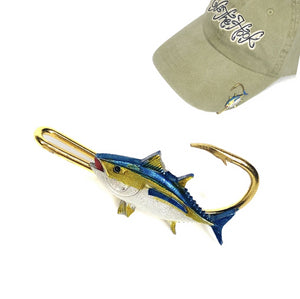 YELLOW FIN TUNA HOOK IT Hat Hook - Fishing Hat Clip