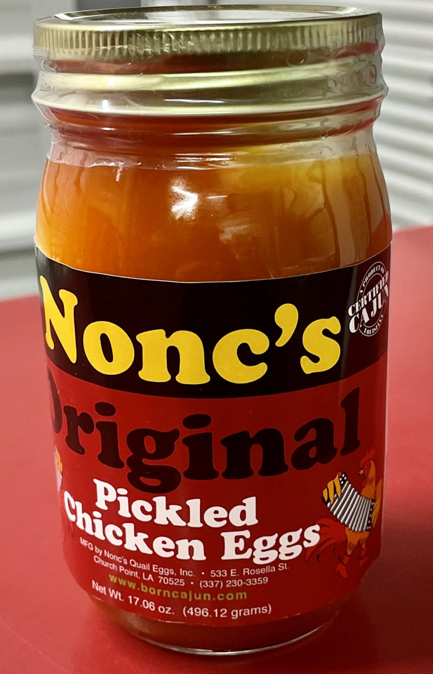 Nonc’s Pickled Chicken Eggs Original 16oz 79322796573