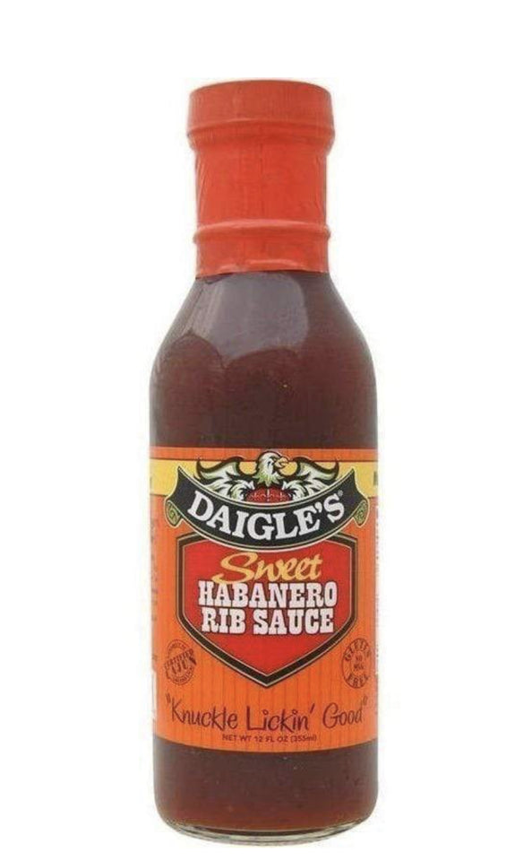 Daigle’s Sweet Habanero Rib 12oz BBQ Sauce 0853037003052