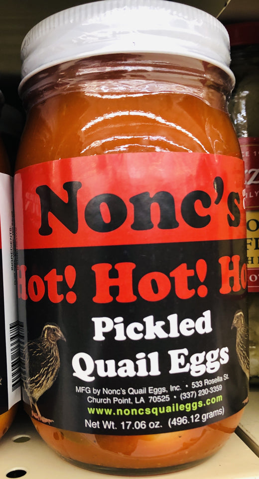 Nonc’s Hot Pickled Quail Eggs 0609465866475