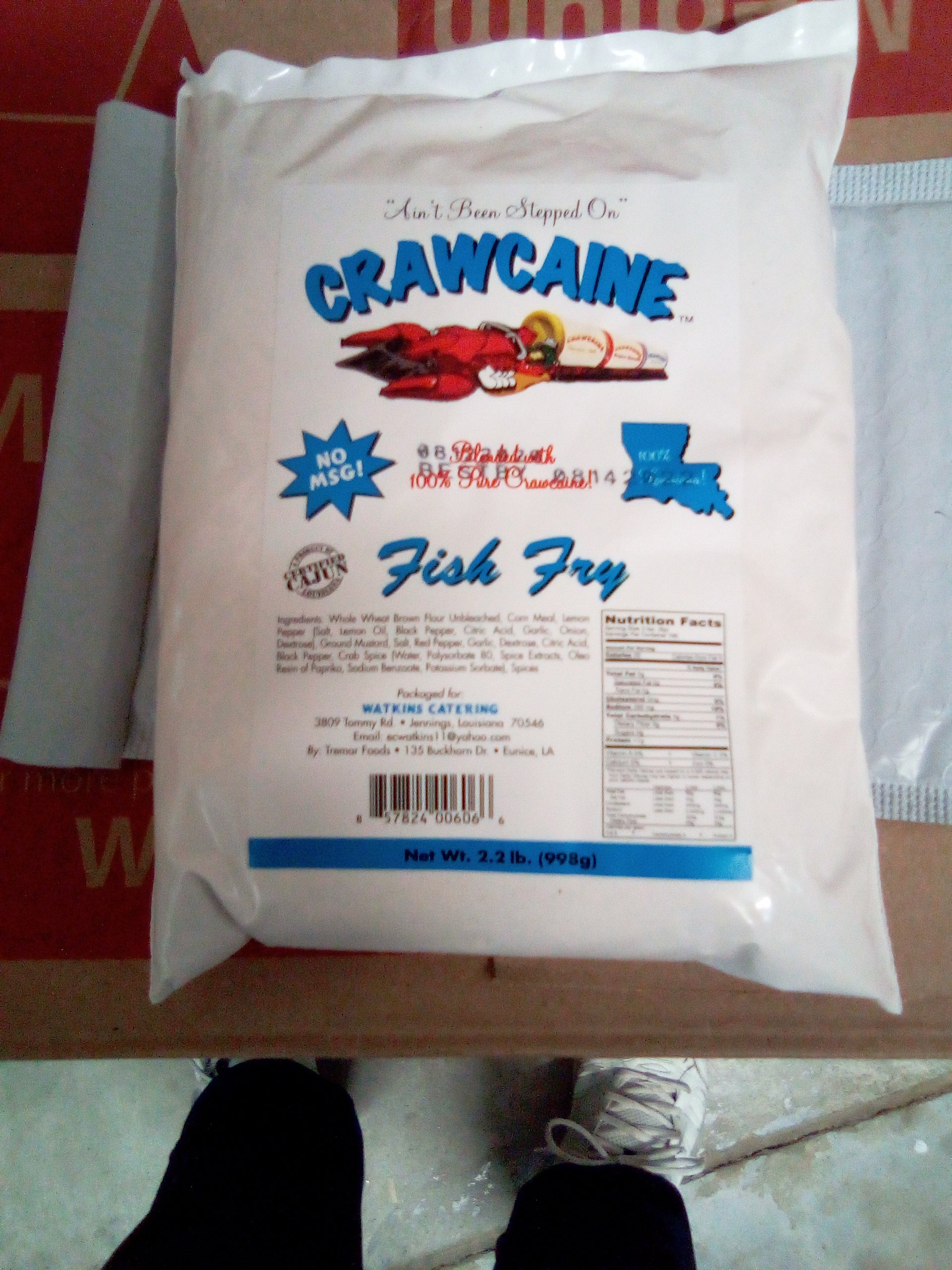 Crawcaine- Blended Fish Fry 2.2lbs. 8-5782400606-6