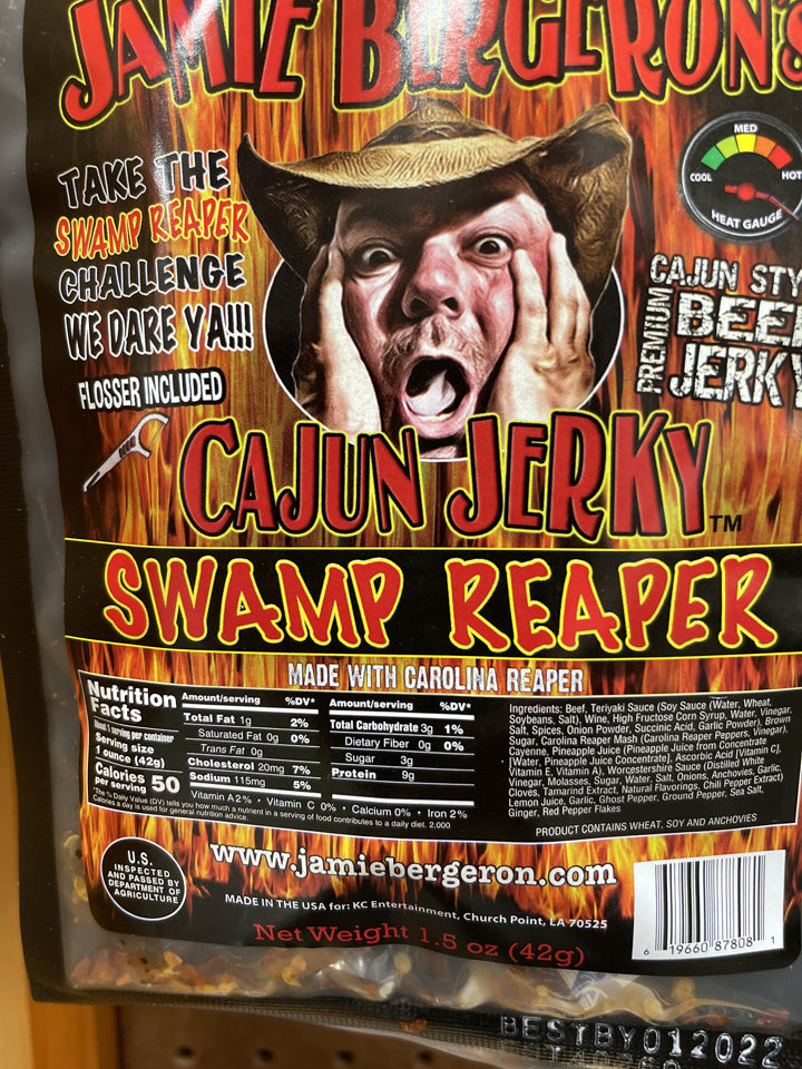 JB RCA Swamp Reaper Beef Jerky 1.5oz 619660878081