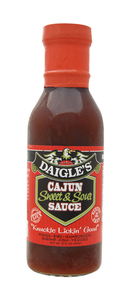 Daigle’s Sweet & Sour 12oz BBQ Sauce 0853037003007